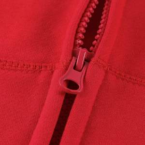 Unisex <b>Red</b> Hooded Zip-Up Fleece Sweatshirt Regular Fit Casual Long Sleeve Pocket Autumn Wear Unisex <b>Red</b> <b>Hoodie</b> 2027 - Product Image 5