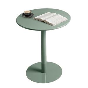 Modern <b>Round</b> Metal <b>Coffee</b> <b>Table</b> in Sage Green Minimalist Design for Living Room Hotel Outdoor Decorative Center <b>Table</b> - Product Image 1