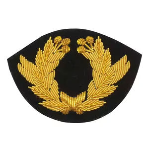 Oem Personalized Fashion Hand Embroidery Badges Wholesale Price Comfortable Twill Fabric Custom Design Hand Embroidery Badges - Product Image 1