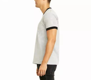 T-shirt Ringer Personnalisé avec Logo – Vente en Gros, Col Contrastant Rétro pour Hommes et Femmes – T-shirt Promotionnel Ringer – Usine de Vêtements - Product Image 4