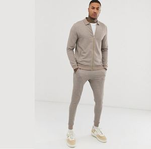 Ensemble de survêtement pour homme avec blocs de couleur, sweat à capuche à manches longues, poches latérales, pantalon à cordon de serrage, streetwear, tenue d'automne - Product Image 5