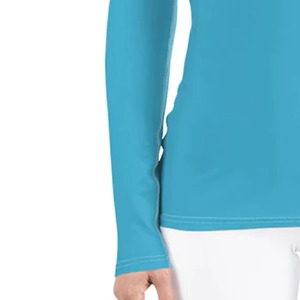 เสื้อรัดกล้ามเนื้อแขนยาวสำหรับผู้หญิง MMA แบบไร้ตะเข็บ สำหรับกีฬายิวยิตสู ป้องกันรังสียูวี ระบายอากาศได้ดี เป็นมิตรต่อสิ่งแวดล้อม - Product Image 3