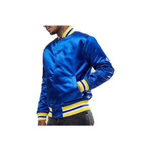 <span class=keywords><strong>Veste</strong></span> de baseball en satin pour homme, style varsity, avec fermeture éclair, broderie de lettres, design hip-hop, vêtements d'hiver, OEM <span class=keywords><strong>Los</strong></span> <span class=keywords><strong>Angeles</strong></span> - Product Image 3