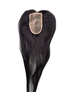 Topper de cheveux humains 2x5 en dentelle pour femmes - Cheveux indiens Remy naturels, ondulations Water Wave et Deep Wave Taz Hair BD - Product Image 6