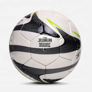 Ballon de football personnalisé en cuir écologique de haute qualité, léger, avec couleurs et logo personnalisés - Fabrication en usine, vente chaude - Product Image 4