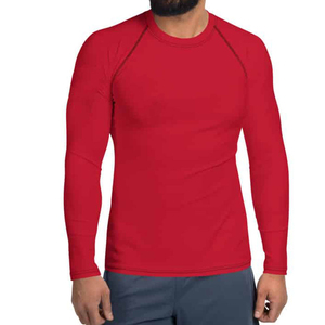 Rashguard pour hommes avec logo brodé personnalisé de haute qualité, meilleur fournisseur, rashguard pour hommes très vendu, en vente, conception personnalisée OEM, nouveau design - Product Image 1