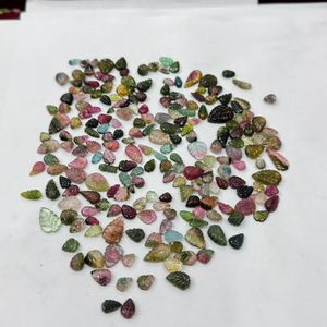 Turmalina Natural Multicolor en Forma de Hoja, Gemas Talladas de Colores Mezclados, Tallado Suelto para Joyería, Gemas al por Mayor de Madagascar AAA - Product Image 3