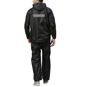 Combinaison de pluie pour homme avec logo personnalisé, veste et pantalon imperméables, coupe-vent, équipement de pluie pour l'extérieur, fabricant OEM, fournisseur - Product Image 3
