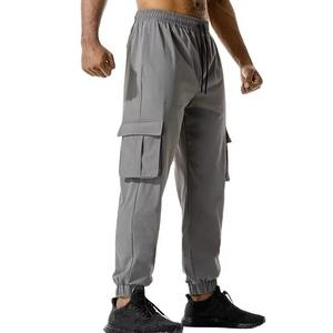 Pantalones Cargo para Hombre con 6 Bolsillos - Joggers Ligeros de Nailon Ripstop para Gimnasio y Entrenamiento, Pantalones Cargo Resistentes para Hombre - Product Image 1