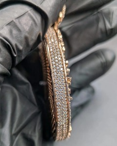 Pendentif de bijoux fantaisie en argent 925 plaqué, thème monétaire, avec micro-incrustations de strass en cristal, style Hip Hop, breloque unisexe - Product Image 6