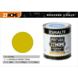 Pintura Acrílica Amarillo Medio 750ML en Lata - Product Image 3