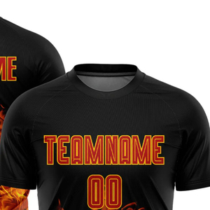 เสื้อฟุตบอลพรีเมียมแขนสั้น น้ำหนักเบา สำหรับทีมกีฬา ผลิตแบบ OEM - Product Image 3