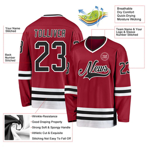 Custom Hockey Team Apparel Professional Sports Uniform With Personalized Name Number And Team Logo Artwork - Product Image 5