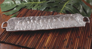 Hot Sale Silver Rectangular Serving Tray With <b>Elephant</b> Motif Perfect for Displaying Snacks and Enhancing Home Decor - Product Image 6
