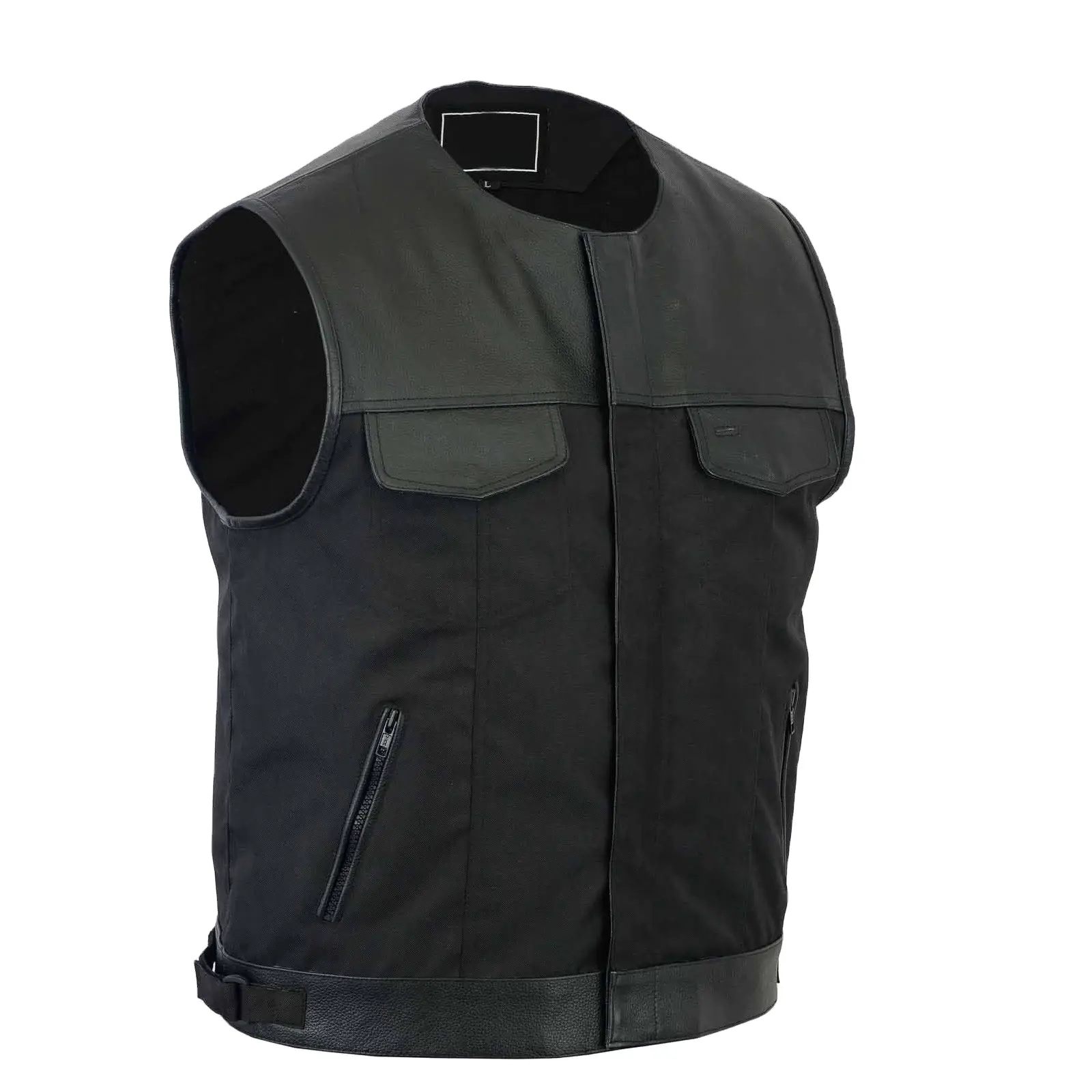 Leather Motorcycle Biker Leather Vest Wholesale Custom High Quality Customized Color Adults New Design Top outdoor apparel