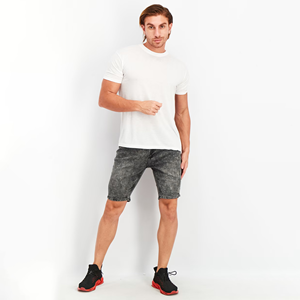 Pantalones Cortos Casuales de Lona para Hombre 2026, Estilo Urbano, Hechos en Pakistán, Resistentes al Viento, con Cierre de Cordón, Cintura Alta, Teñido Liso - Product Image 3