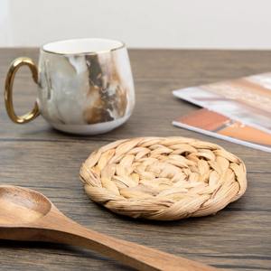 Natural Rattan Coaster Set Suitable for Outdoor Dining <b>Table</b> Garden Party <b>Table</b> Decor and Beverage <b>Protection</b> From India - Product Image 5