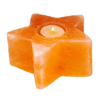 Himalayan Star Shape Salt Crystal Tea Light