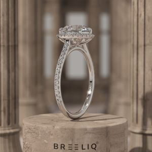 Anillo de compromiso de oro de 14k con diamantes cultivados en laboratorio, anillo de promesa, regalo para el Día de San Valentín - Product Image 2