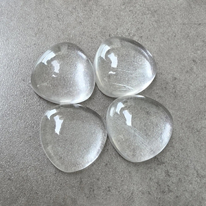 Cristal de quartz AAA+ en forme de trilène, cabochon à dos plat, pierre précieuse calibrée en vrac, pour la fabrication de bijoux - Product Image 2