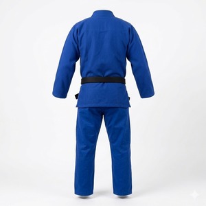 Kimono de Jiu-Jitsu Brasileño Azul Premium para Hombre y Mujer – Uniforme Ligero de Tejido Perla - Product Image 2
