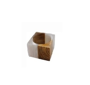2026 Luxury Wood & Resin Napkin Ring <b>Tissue</b> Holder Tableware Decor Napkin Ring for Elegant Dining <b>Weddings</b> Hotel Household Use - Product Image 2
