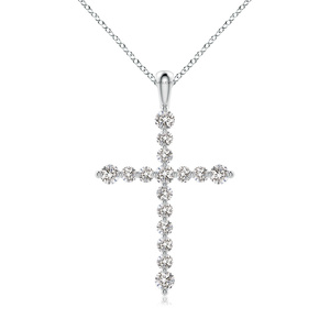 Pendentif en or jaune avec diamant rond, style minimaliste, bijoux pour femmes à porter au quotidien, or 10K 14K 18K, argent 925 935 - Product Image 3