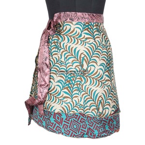 Mini <b>Skirts</b> Indian Silk Sari Recycle Magic Wrap Around Mini <b>Skirts</b> Reversible Short Sari Wrap Plus Size <b>Skirt</b> Trendy <b>Gypsy</b> Beach - Product Image 6