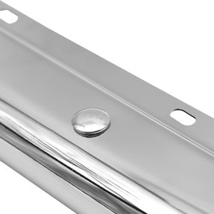 Support de fixation métallique robuste à ressort, chromé, pour garde-boue réfléchissant, avec espacement des boulons coudés de 2,5 po et longueur de 30 po, pour semi-remorque - Product Image 4