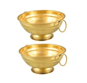 Bol de service en aluminium de qualité supérieure pour salades, fruits, collations et utilisation comme centre de table décoratif dans les maisons - Product Image 1
