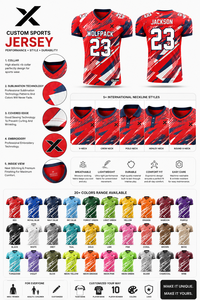Conjunto de Uniforme de Fútbol Sublimado Personalizado X Wolfpack 23, Jersey y Pantalones Cortos de Alto Rendimiento que Absorben la Humedad, para Hombre Adulto, Todas las Temporadas - Product Image 5