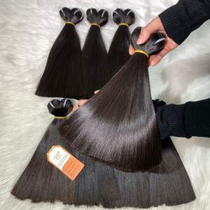 Extensions de cheveux de qualité supérieure prêts à être expédiés vendeur en gros de cheveux humains bruts vietnamiens de courte durée - Product Image 4