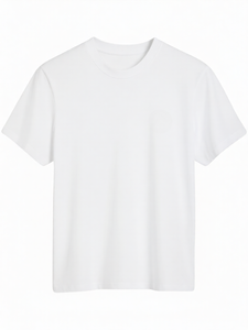 Camiseta de Hombre, Oversize, Cuello Redondo, Estilo Urbano, Transpirable, 100% Algodón, Tejido Casual, Color Liso, Diseño Sencillo - Product Image 1