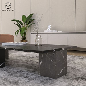 Mesa de Centro Rectangular Minimalista de Mármol con Base de Patas para Sala de Estar, Mueble de Interior con Diseño Duradero - Product Image 5
