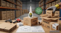PINIX Super Glue Liquide 12 x 10g Flacons sous Blister Colle Instantanée Puissante Adhésif Cyanoacrylate Vente en Gros OEM
