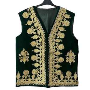 Chaleco Afgano de Invierno Personalizable y Moderno para Hombre, Premium, Antipilling, con Botones, Estilo Casual Elegante, Trajes para Ceremonias Culturales - Product Image 1