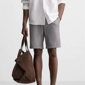 French Terry Fleece Men Shorts New Arrival Acid Wash 100% Cotton Quick Dry <b>Elastic</b> Waist Summer Casual Swim Shorts - Product Image 1