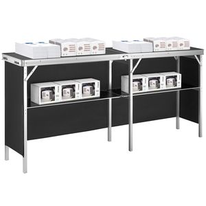 Tavolo da Bar Portatile Extra Lungo per Interni ed Esterni, Podio per Fiere, Feste, Picnic ed Esposizioni, Include Custodia per il Trasporto - Product Image 4