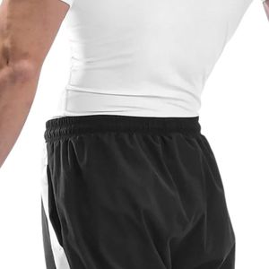Men's <b>White</b> Slim Fit Crew Neck Short Sleeve <b>T</b> <b>Shirt</b> Stretch Athletic Training Gym Running Casual Sportswear Fitness Fashion - Product Image 5
