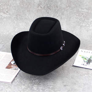 Sombrero de Vaquero de Lana 100% con Diseño Personalizado - Estilo Formal, Ideal para Deportes y Viajes, Unisex para Adultos - Product Image 5