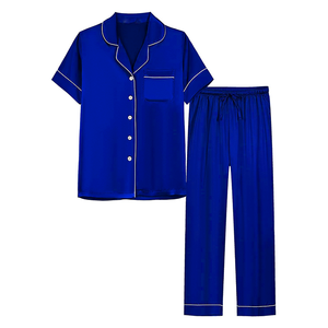 Ensemble de pyjamas en coton confortable pour femmes, vêtements de nuit légers, tenues d'intérieur tendance, fabrication en marque blanche - Product Image 6