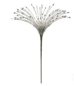Branche décorative de Noël en cristal perlé pour arbre de Noël - Product Image 1