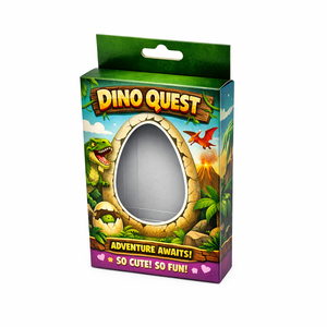 Custom Full Color Printed Toys Dolls Euro Slot Paper Boxes with Plastic <b>Window</b> - Product Image 5