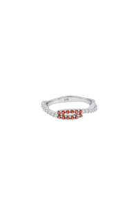 แหวนทับทิมและเพชรเงินแท้ 92.5 รุ่น KLSR-11899 - Product Image 6