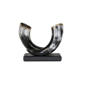 Vente en gros de cornes de buffle brutes décoratives pour la production artisanale, en lots de 2 et sur mesure (taille et couleur) - Product Image 2