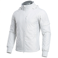 Chaqueta de Hombre para Exteriores, Impermeable, Transpirable, de Forro Polar Sharkskin, Cortavientos, para Senderismo, Camping, Otoño, con Cierre