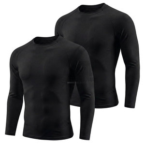 Camiseta de Compresión Deportiva para Hombre, Transpirable, de Secado Rápido, para Gimnasio, Atletismo, Running, Entrenamiento, OEM - Product Image 1