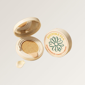 Base de maquillaje compacta coreana Beurukesia Skin Enhancer Glow 1.5 Light Rosy Elf, maquillaje cosmético. - Product Image 2