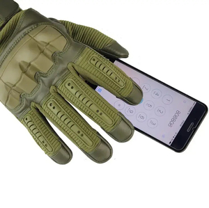 Guantes de Motociclismo de Cuero Personalizados para Invierno, Guantes Deportivos de Protección, Impermeables, Ligeros, Antideslizantes, de Dedo Completo - Product Image 4