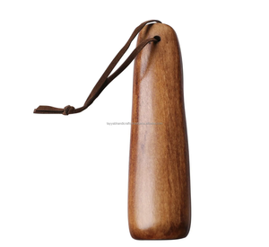 Calzador largo de madera de bambú natural, calzador con logotipo personalizado para Asistente de uso de zapatos de hotel en casa - Product Image 5